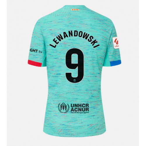 Pánský Fotbalový dres Barcelona Robert Lewandowski #9 2023-24 Třetí Krátký Rukáv